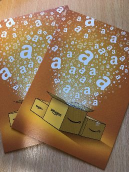 Amazon fundraising cards for the Kreslu charity